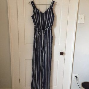 Women's Striped Jumpsuit Size Small No Boundries